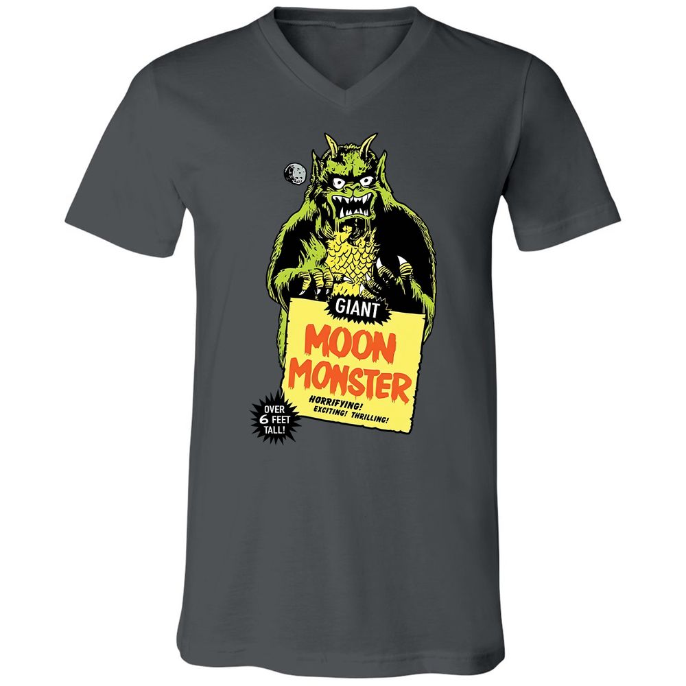 Unisex V-Neck T-Shirt - QU549D3W - Asphalt - 12