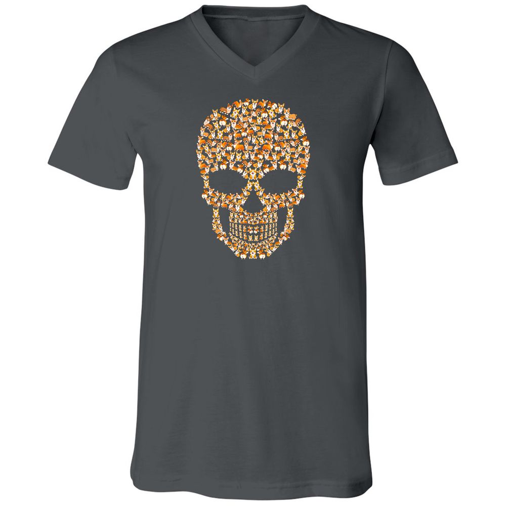 Unisex V-Neck T-Shirt - NXHDLQ9W - Asphalt - 12
