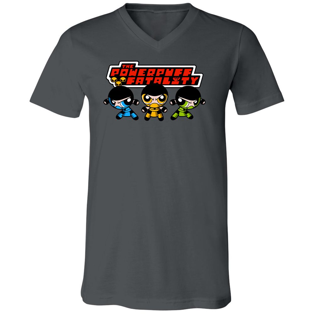 Unisex V-Neck T-Shirt - 3XM66BWP - Asphalt - 12