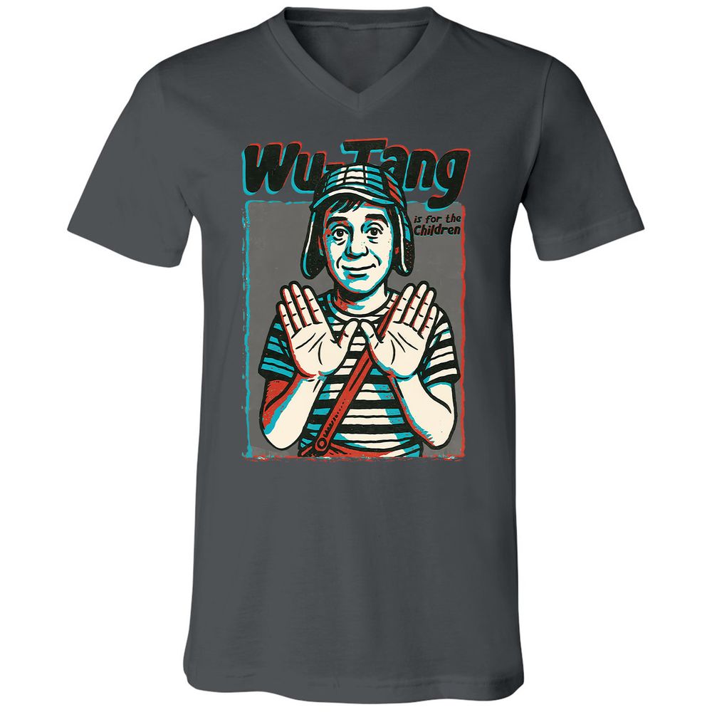 Unisex V-Neck T-Shirt - RCRFVV29 - Asphalt - 12