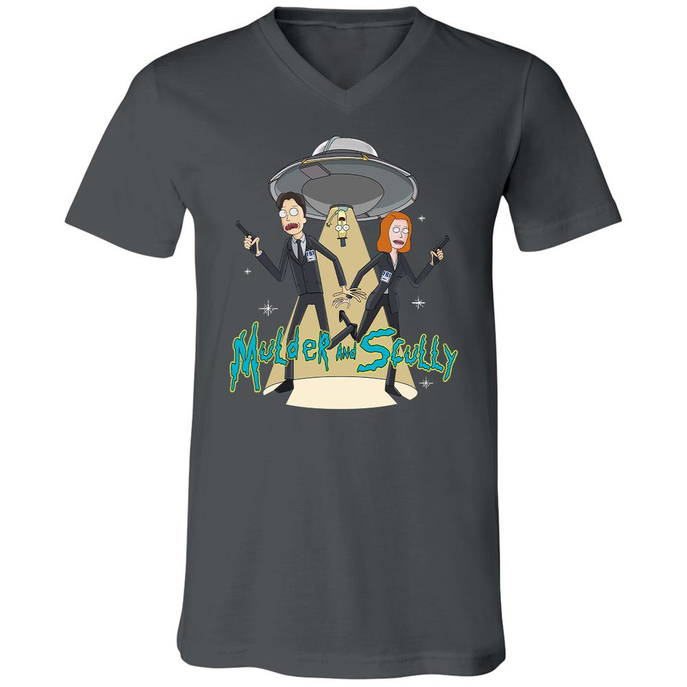 Unisex V-Neck T-Shirt - UBGAG5X2 - Asphalt - 12