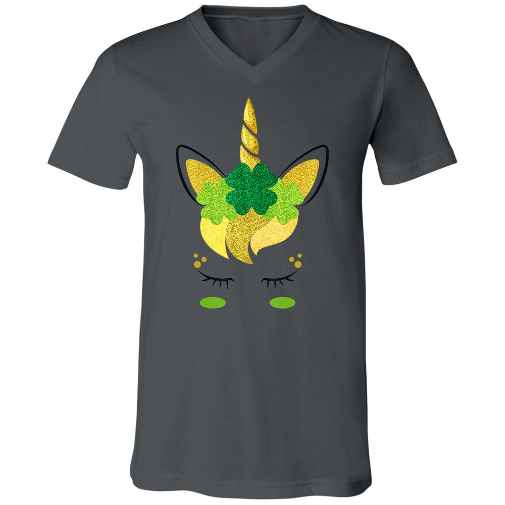 Unisex V-Neck T-Shirt - KAAFBGQR - Asphalt - 12