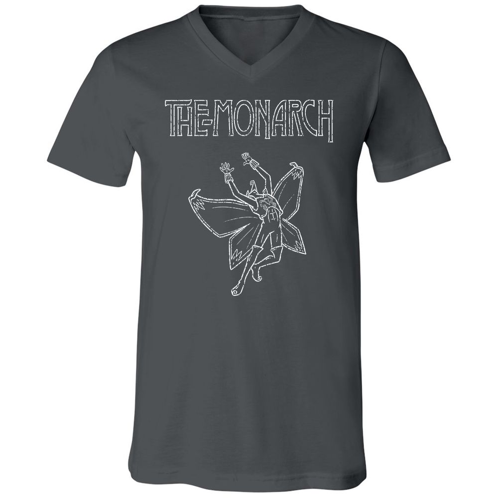 Unisex V-Neck T-Shirt - Y7WHKLB7 - Asphalt - 12
