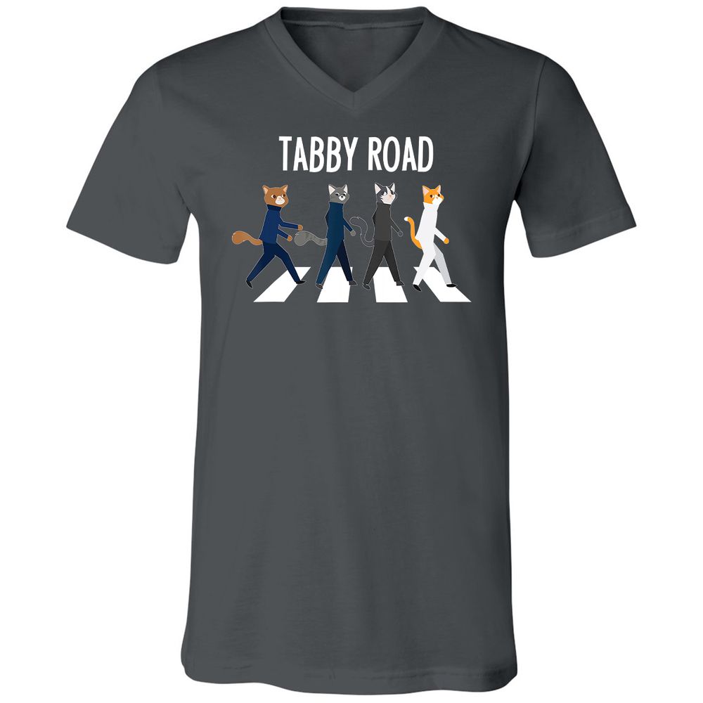 Unisex V-Neck T-Shirt - VYXQFX4R - Asphalt - 12