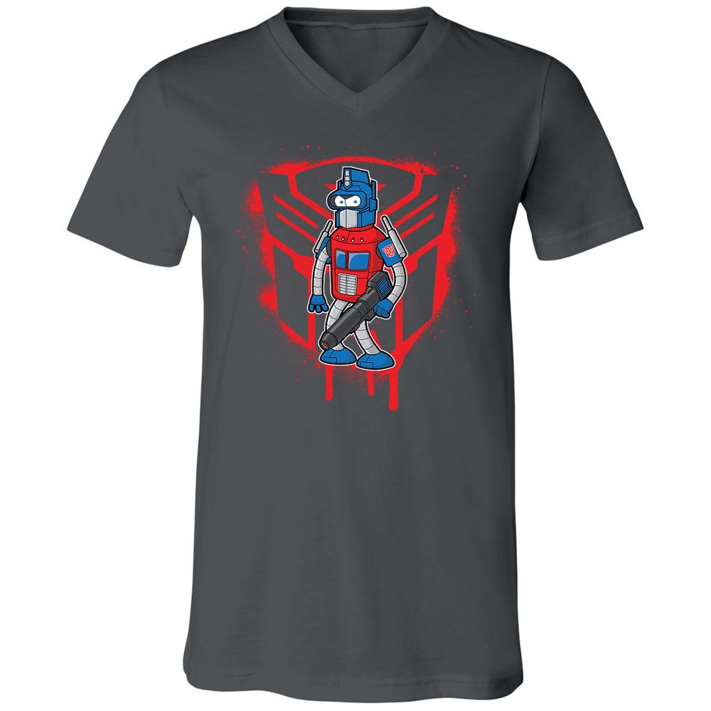 Unisex V-Neck T-Shirt - KDF379YY - Asphalt - 12