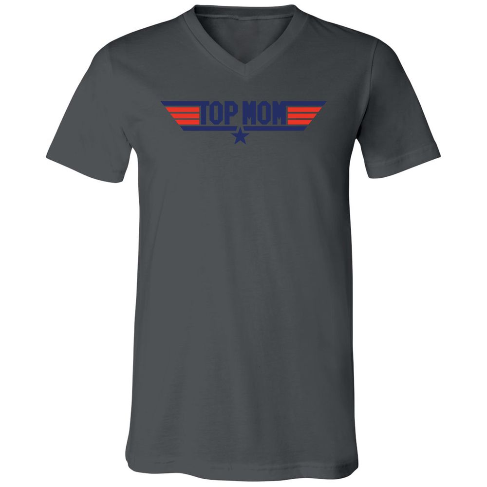 Unisex V-Neck T-Shirt - 3HX2CGGQ - Asphalt - 12