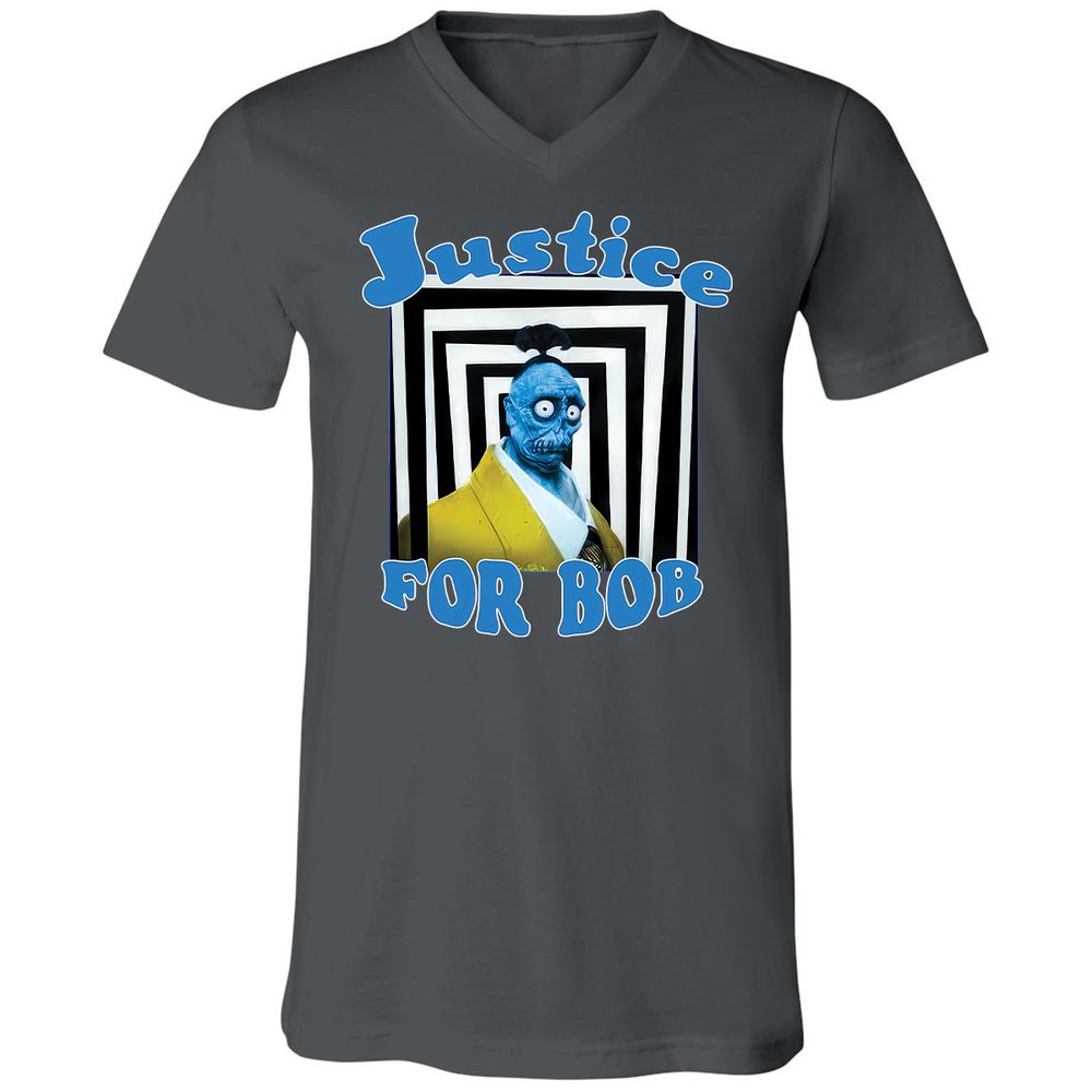 Unisex V-Neck T-Shirt - LAD5XWSS - Asphalt - 12