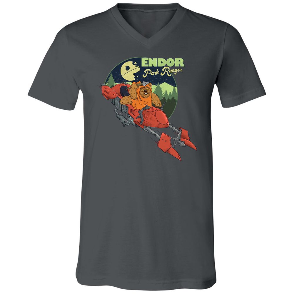 Unisex V-Neck T-Shirt - CAPV64QA - Asphalt - 12