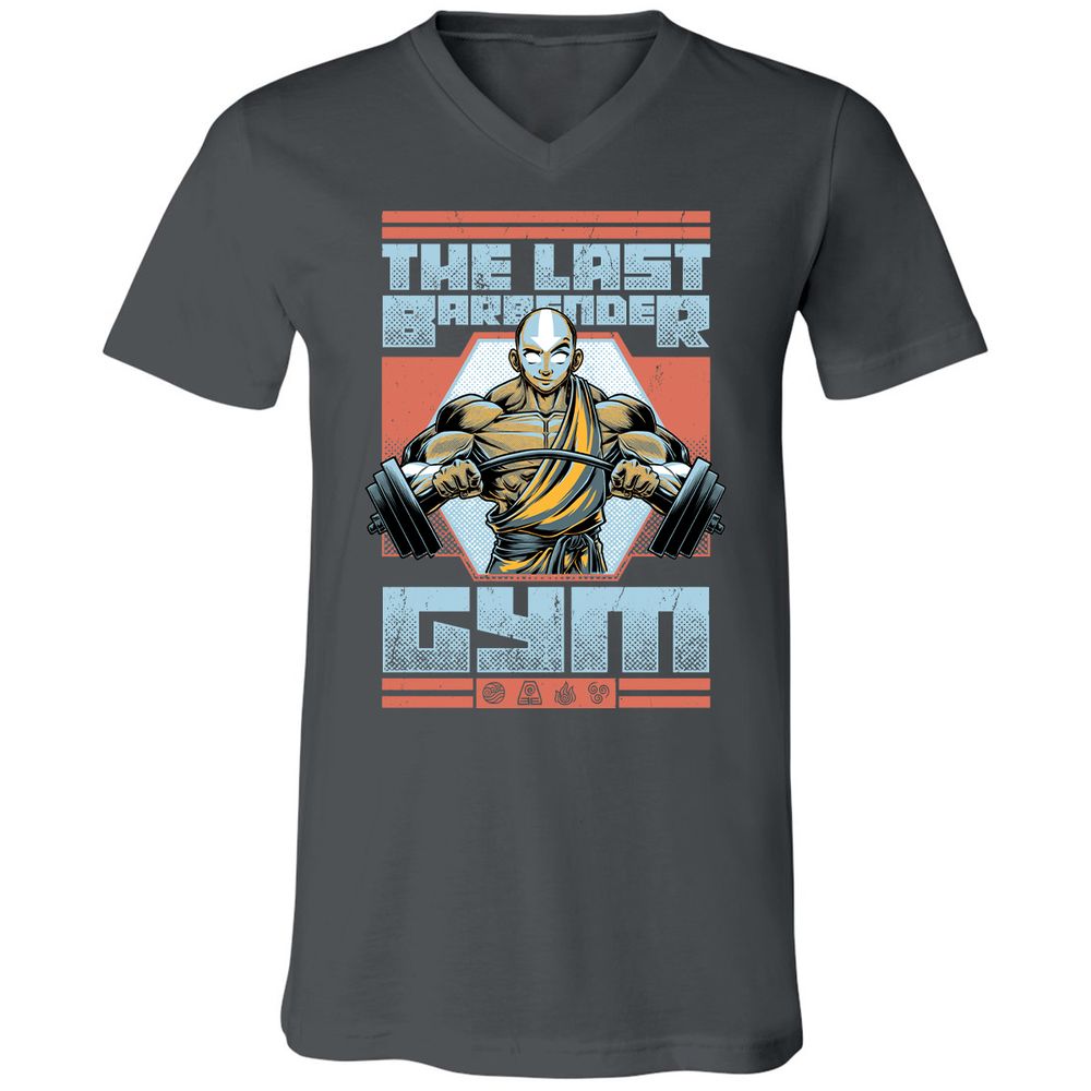 Unisex V-Neck T-Shirt - 7KTVVXB3 - Asphalt - 12