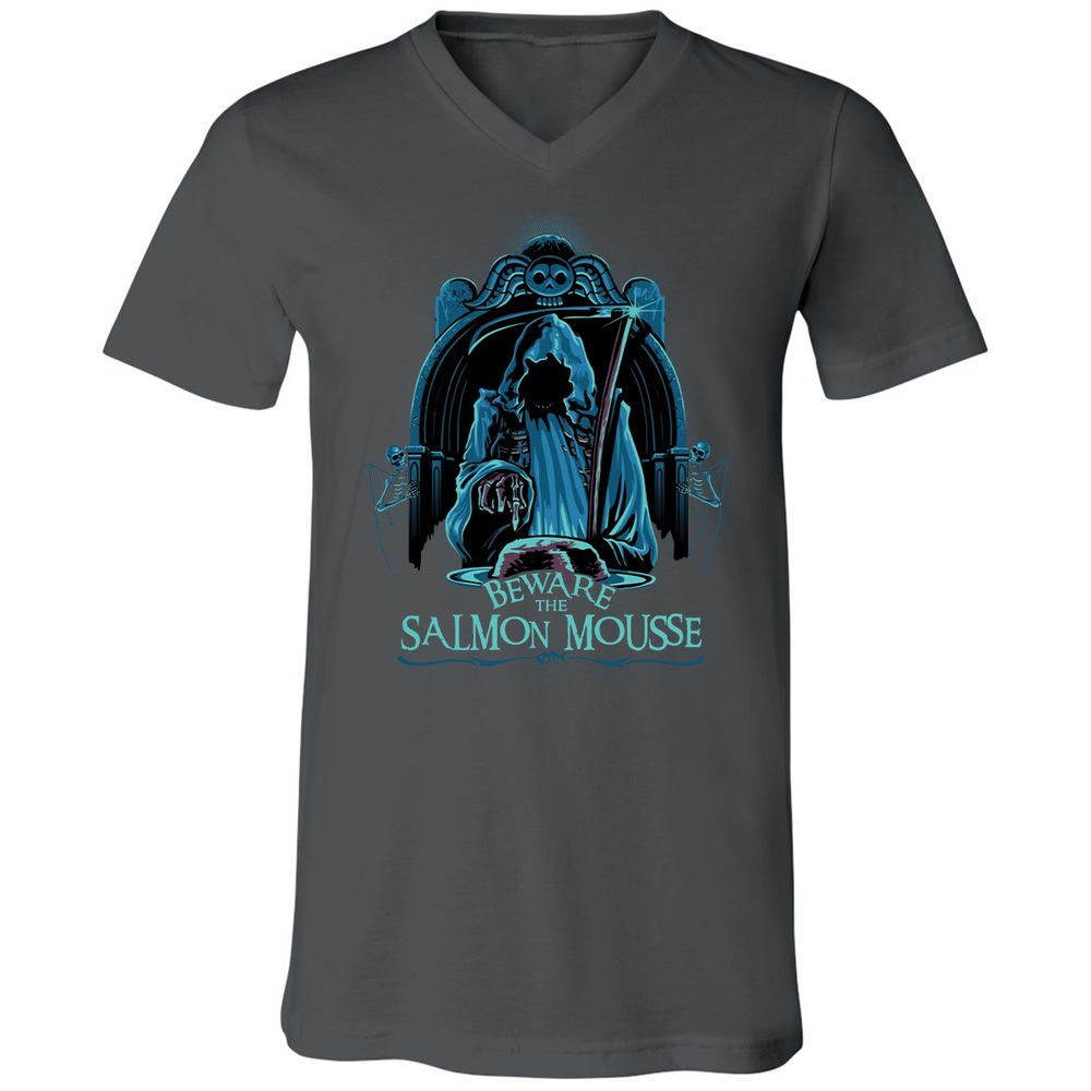 Unisex V-Neck T-Shirt - 87RCCKQN - Asphalt - 12