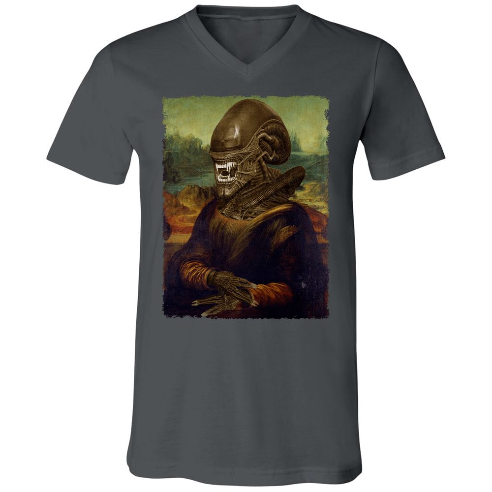 Unisex V-Neck T-Shirt - 1WGK514Y - Asphalt - 12