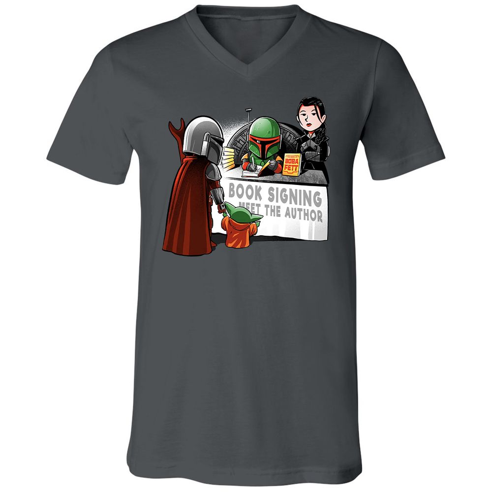 Unisex V-Neck T-Shirt - XLA39LRL - Asphalt - 12