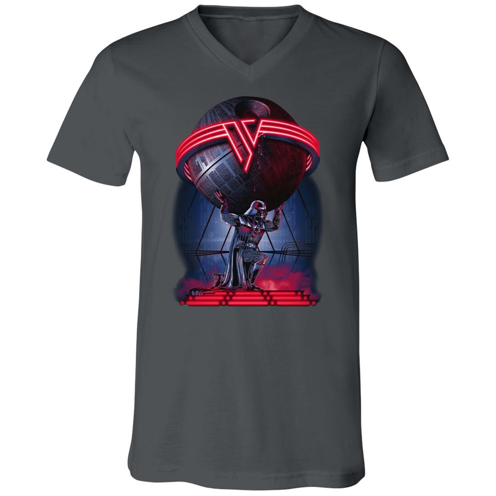 Unisex V-Neck T-Shirt - L9DXP5VE - Asphalt - 12