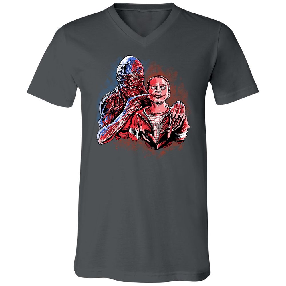 Unisex V-Neck T-Shirt - 7GS65VNT - Asphalt - 12