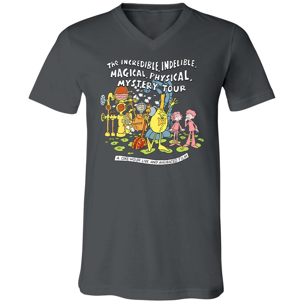 Unisex V-Neck T-Shirt - FS4GFKY3 - Asphalt - 12