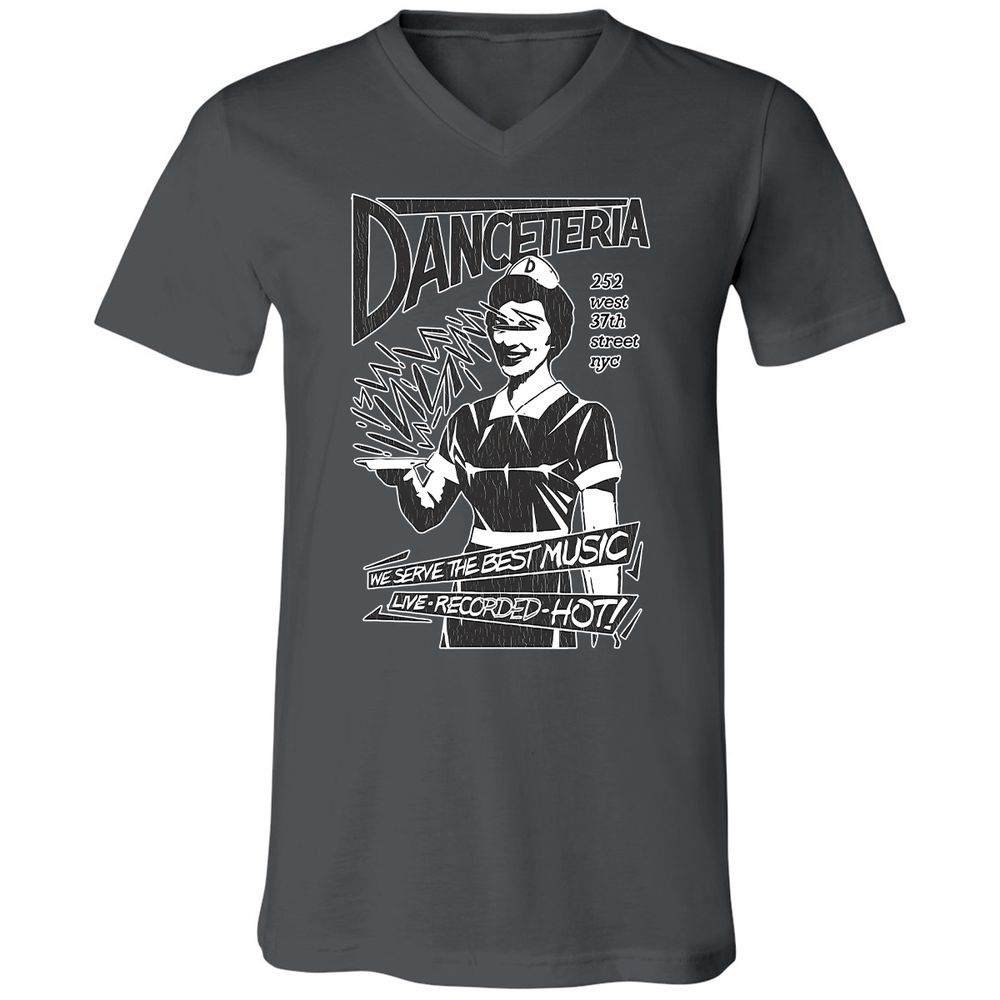 Unisex V-Neck T-Shirt - S95XHMPV - Asphalt - 12