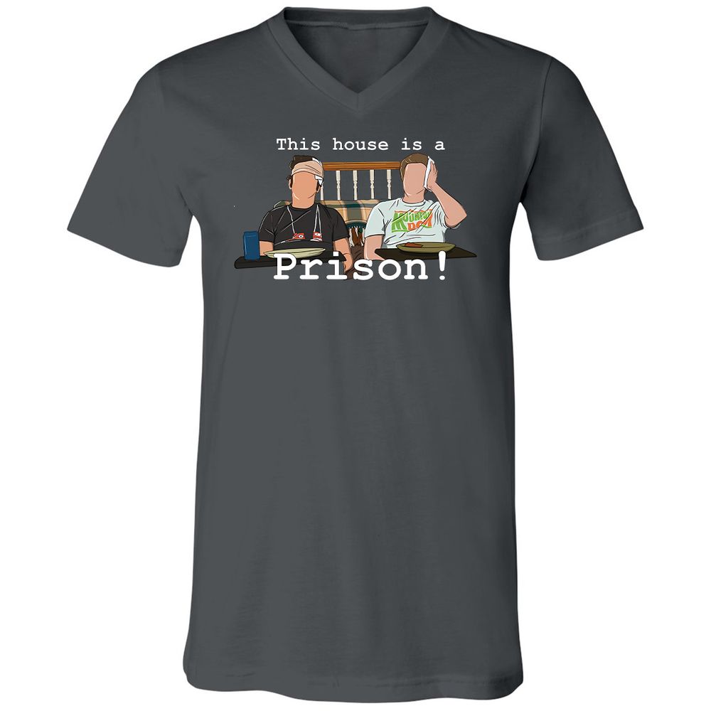 Unisex V-Neck T-Shirt - 2W476TUU - Asphalt - 12