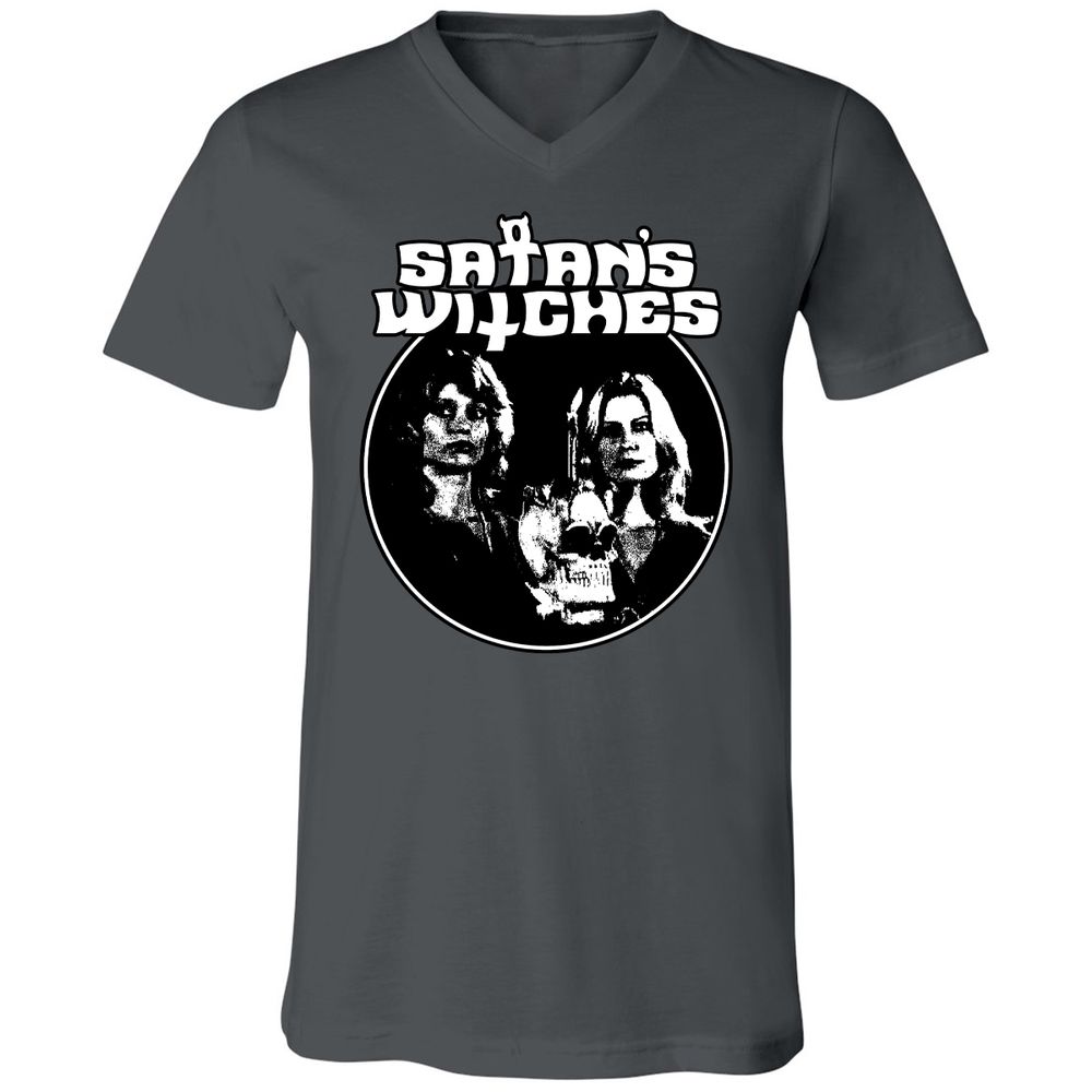 Unisex V-Neck T-Shirt - ZT5M5KW8 - Asphalt - 12