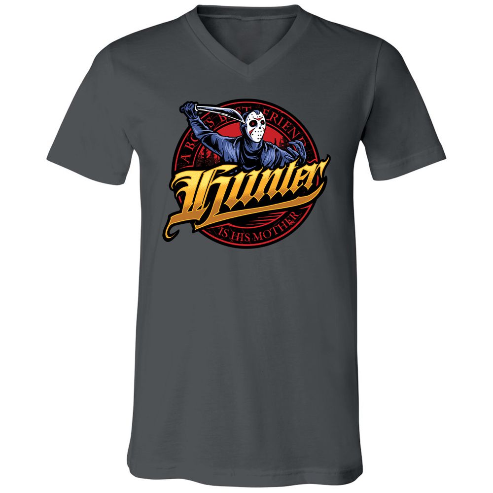Unisex V-Neck T-Shirt - VP31ZNWY - Asphalt - 12