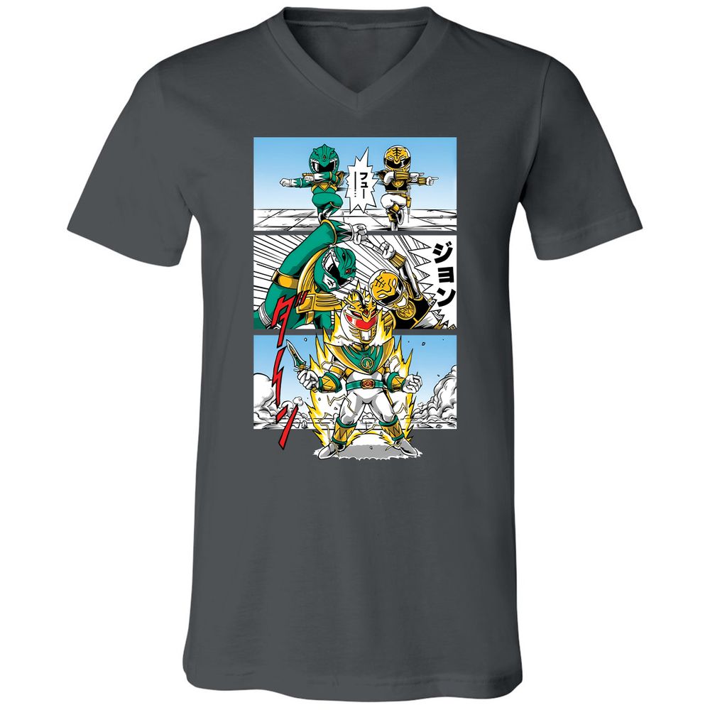 Unisex V-Neck T-Shirt - D6NY6WLQ - Asphalt - 12