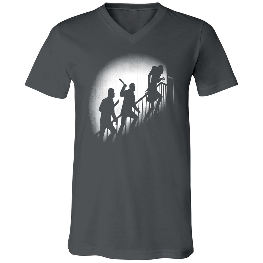Unisex V-Neck T-Shirt - 985RYNUX - Asphalt - 12