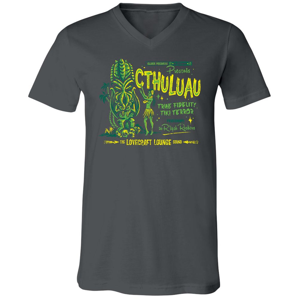 Unisex V-Neck T-Shirt - 5ZC2VZD1 - Asphalt - 12