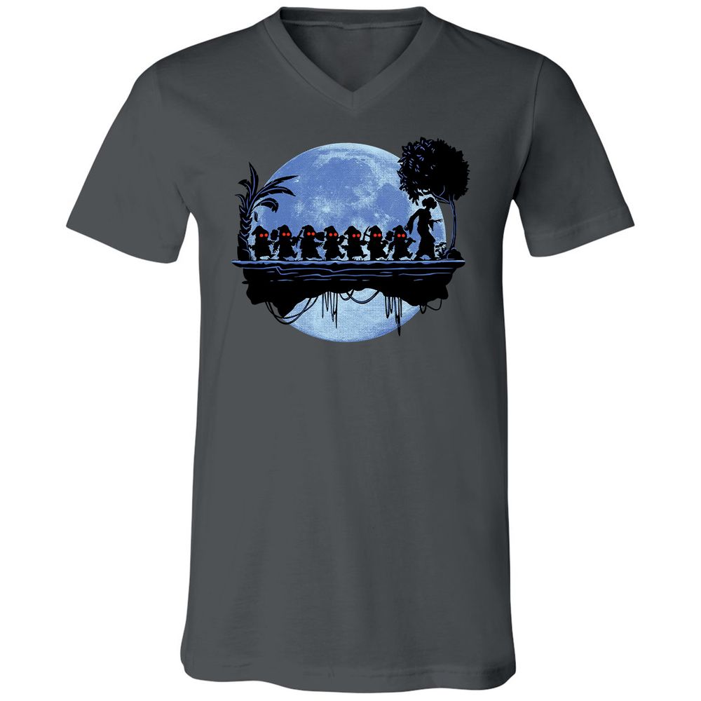 Unisex V-Neck T-Shirt - MAK2UZHS - Asphalt - 12