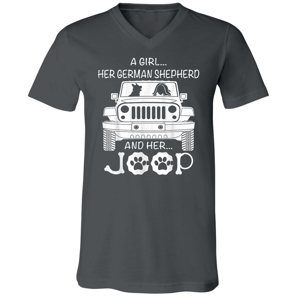 Unisex V-Neck T-Shirt - FRBZ83GP - Asphalt - 12