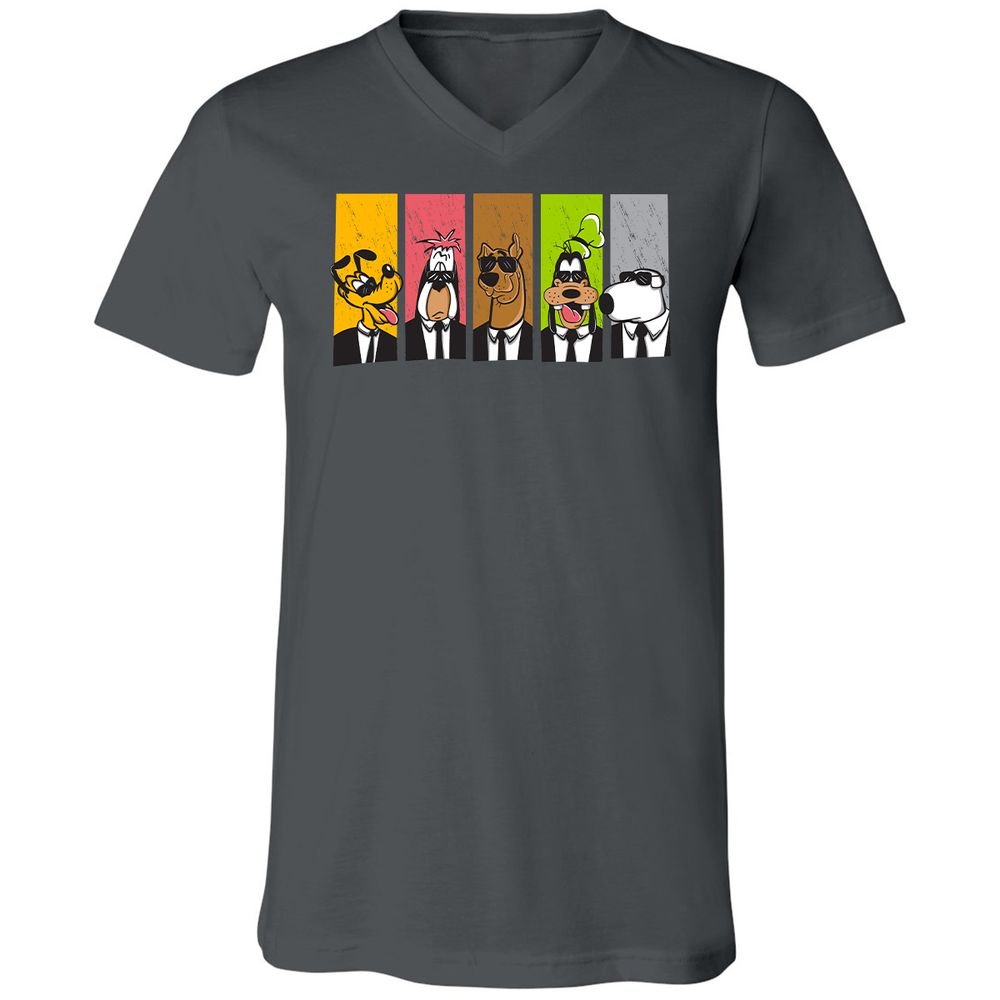 Unisex V-Neck T-Shirt - WE5EXC8M - Asphalt - 12