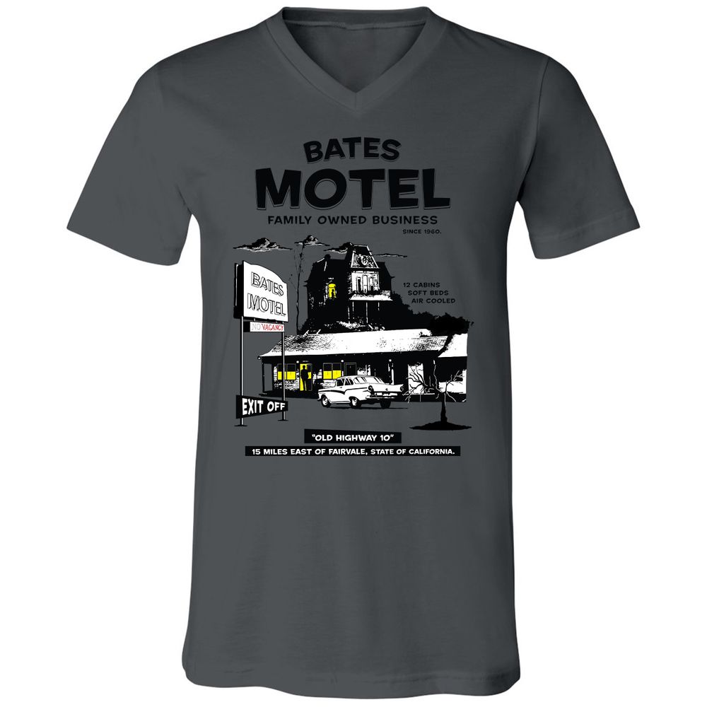 Unisex V-Neck T-Shirt - 4SB3V3FD - Asphalt - 12