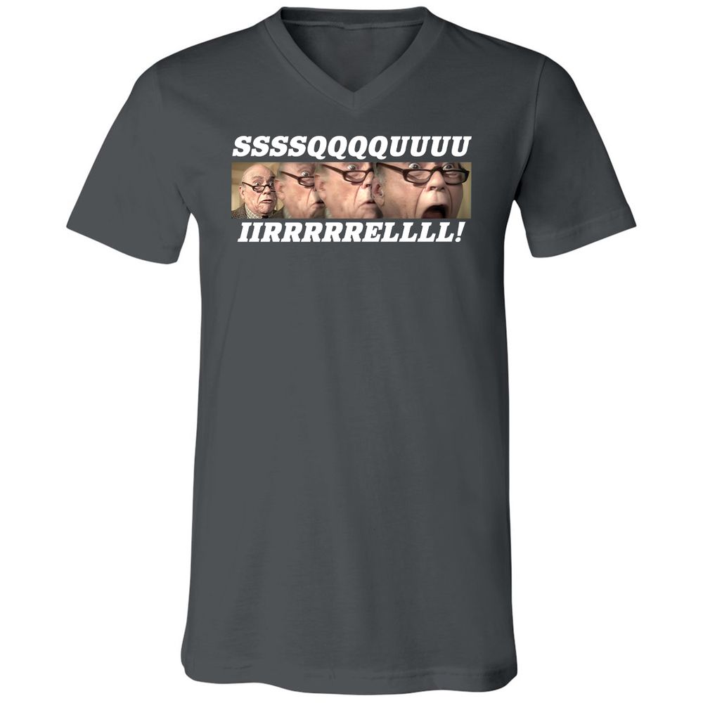 Unisex V-Neck T-Shirt - XFKQ9VVU - Asphalt - 12