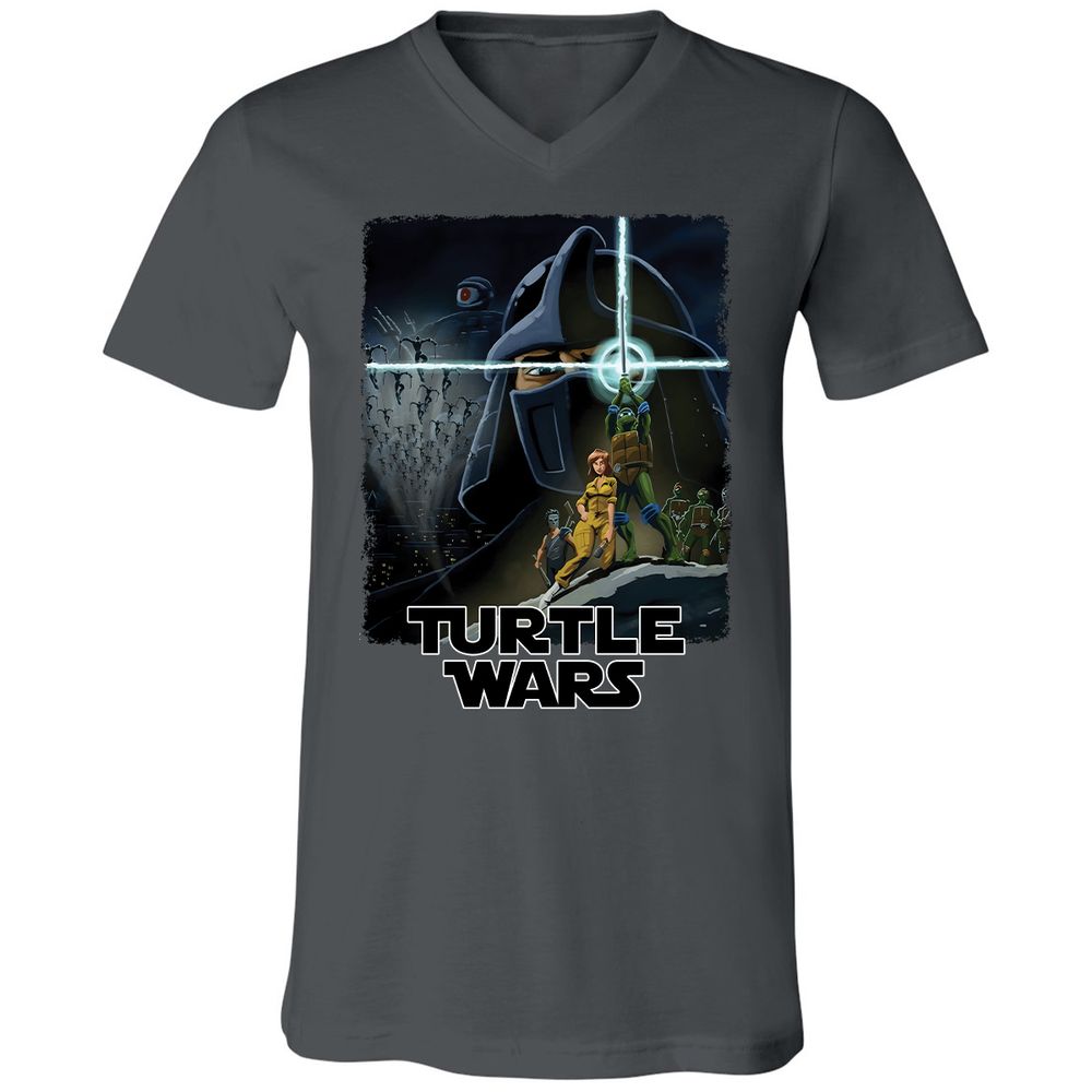 Unisex V-Neck T-Shirt - 7TR9XD6Q - Asphalt - 12