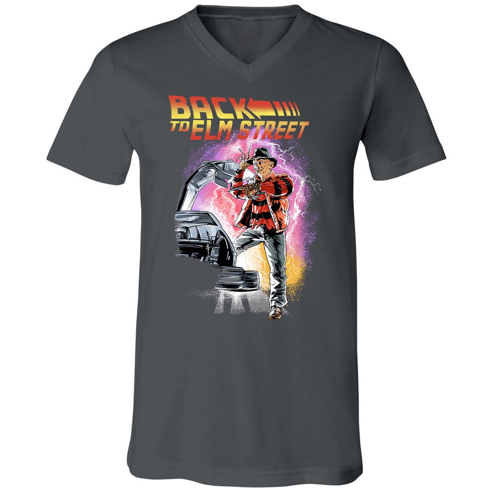 Unisex V-Neck T-Shirt - UH77J4C2 - Asphalt - 12