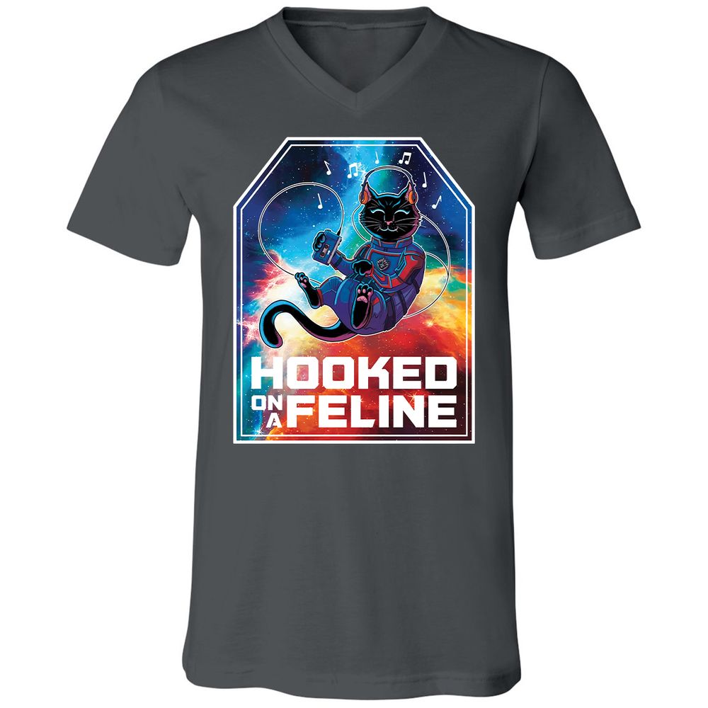 Unisex V-Neck T-Shirt - JFM3JBN1 - Asphalt - 12