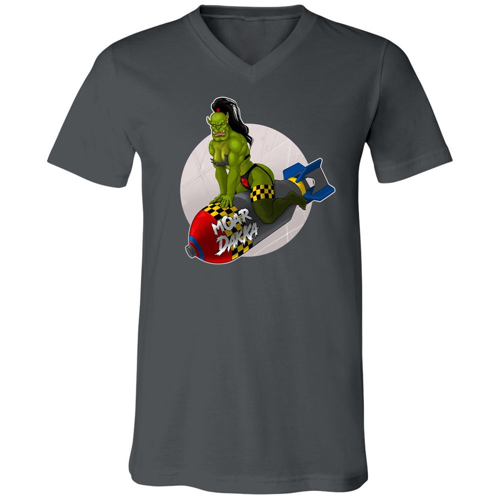 Unisex V-Neck T-Shirt - 6PQUFJDA - Asphalt - 12