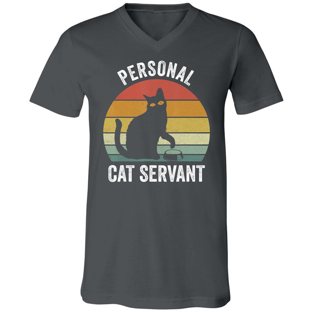 Unisex V-Neck T-Shirt - L5BX6M9V - Asphalt - 12