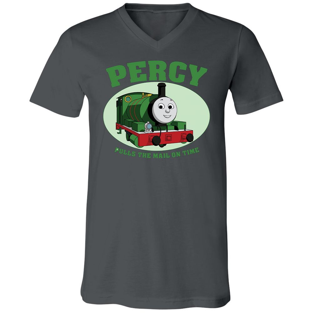 Unisex V-Neck T-Shirt - W9Q8D4HG - Asphalt - 12