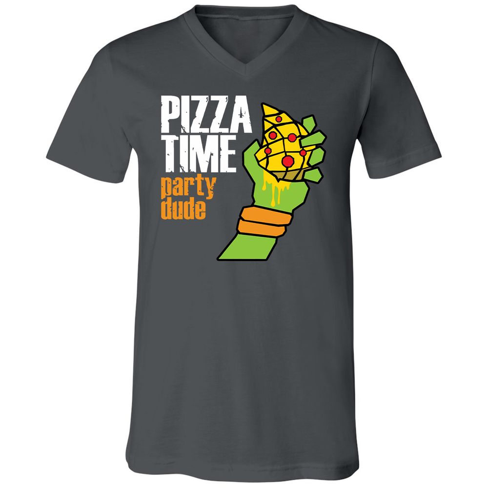 Unisex V-Neck T-Shirt - DJLE7KED - Asphalt - 12