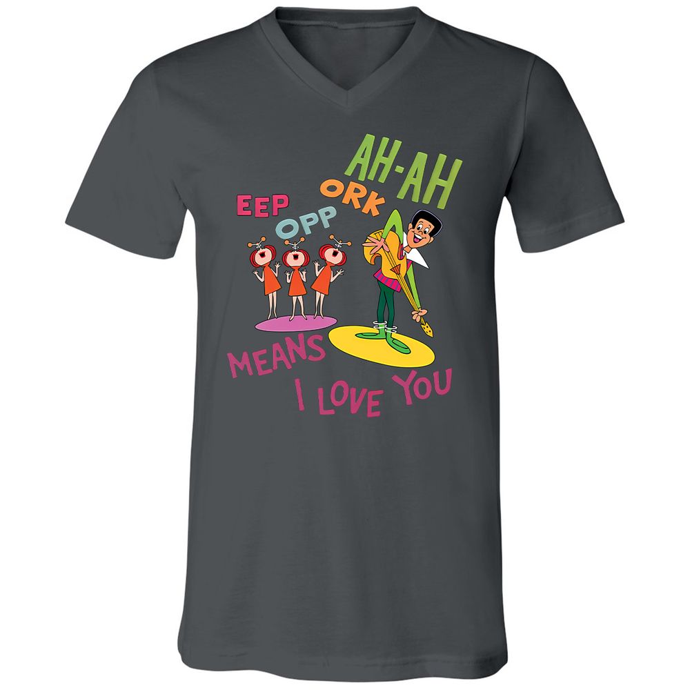 Unisex V-Neck T-Shirt - PMV94T13 - Asphalt - 12