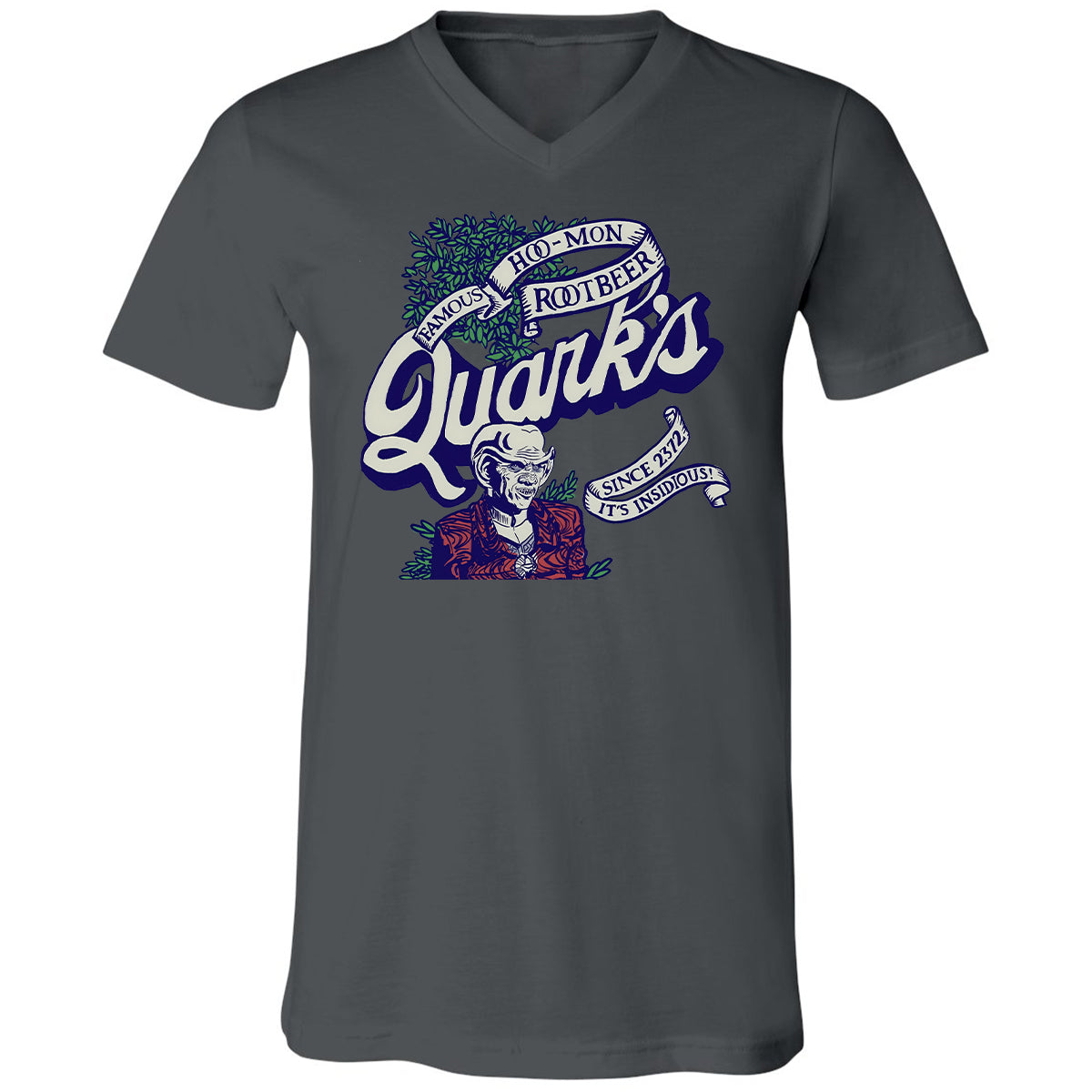 Unisex V-Neck T-Shirt - RA8TM6SA - Asphalt - 12