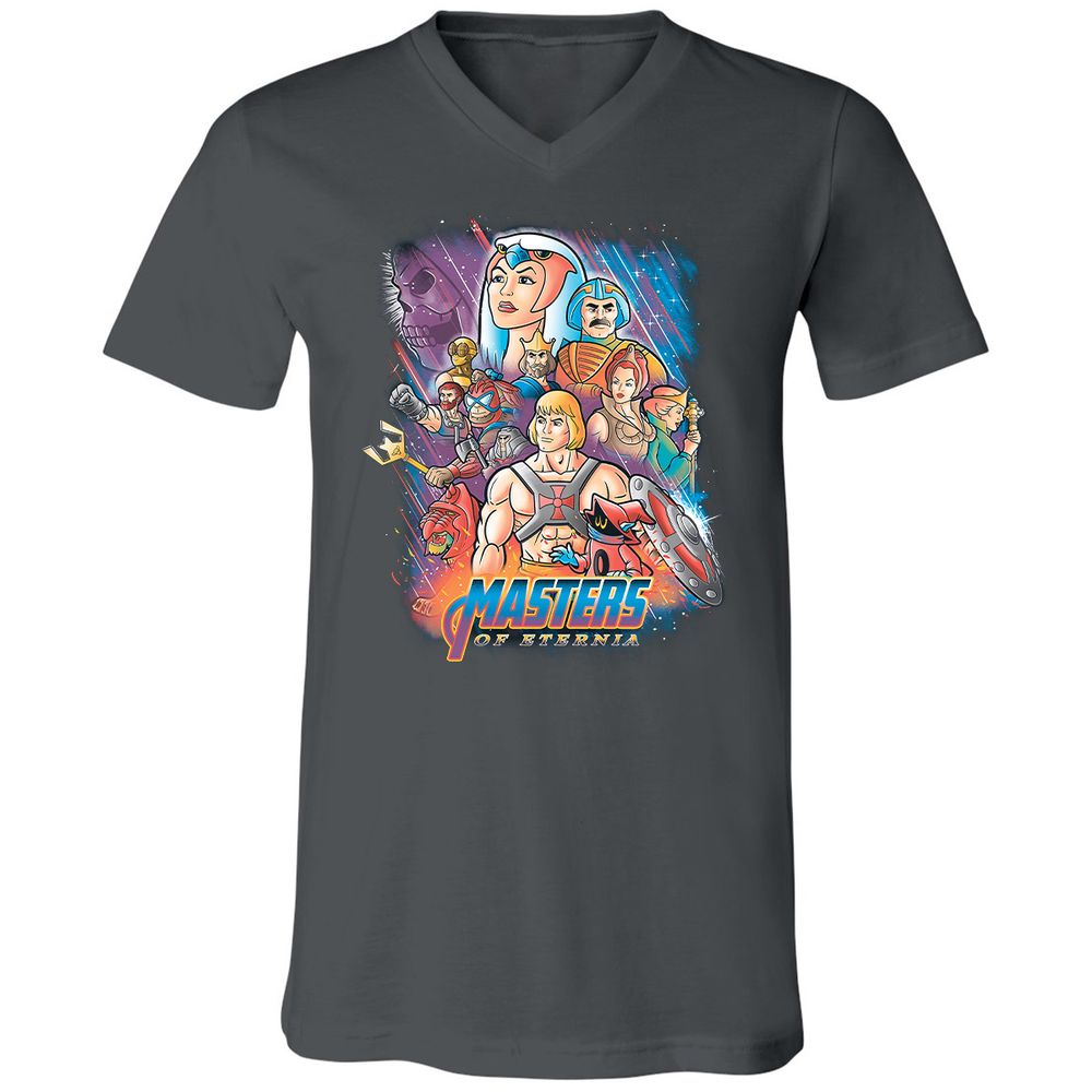 Unisex V-Neck T-Shirt - BCEGL4P8 - Asphalt - 12