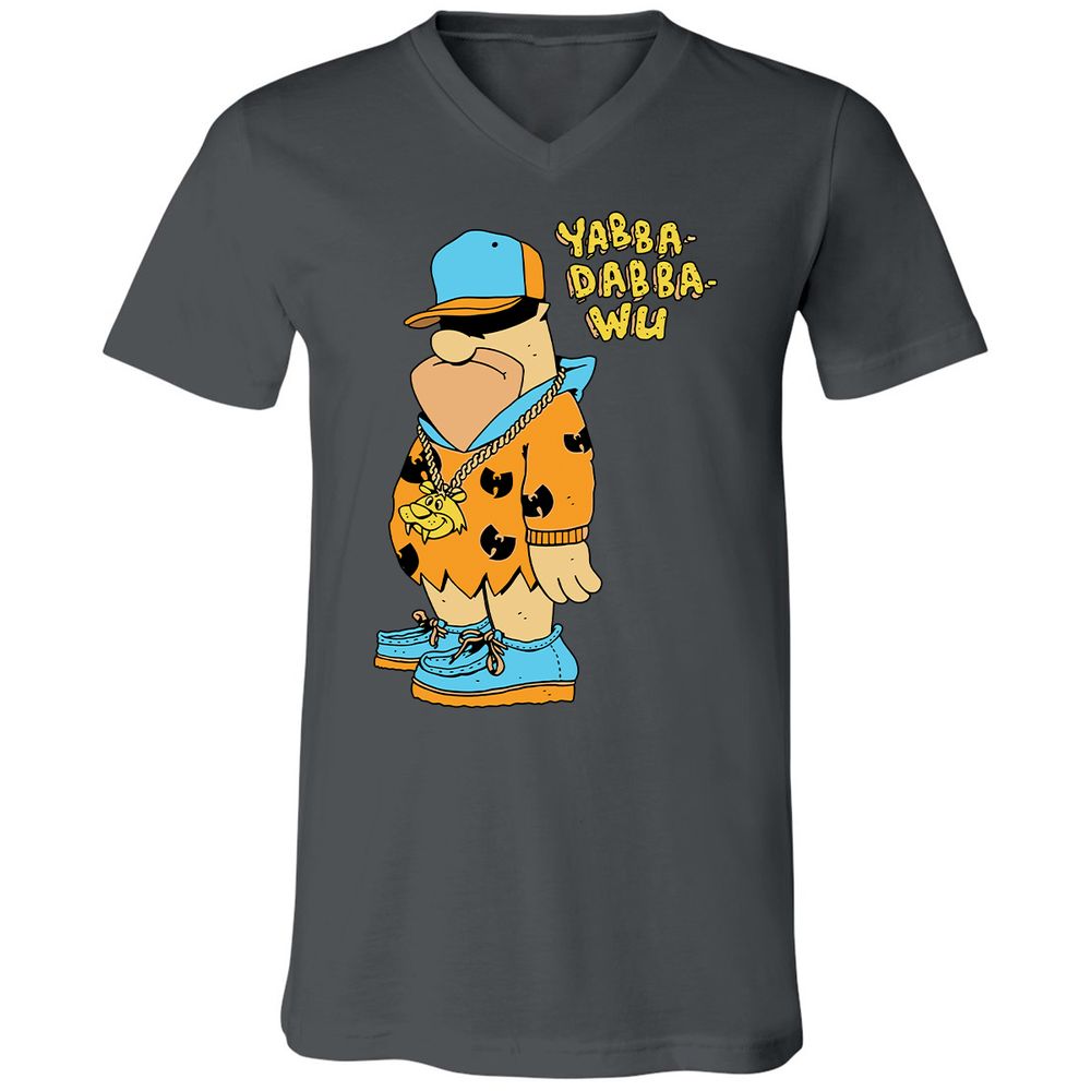 Unisex V-Neck T-Shirt - NDN6N58F - Asphalt - 12