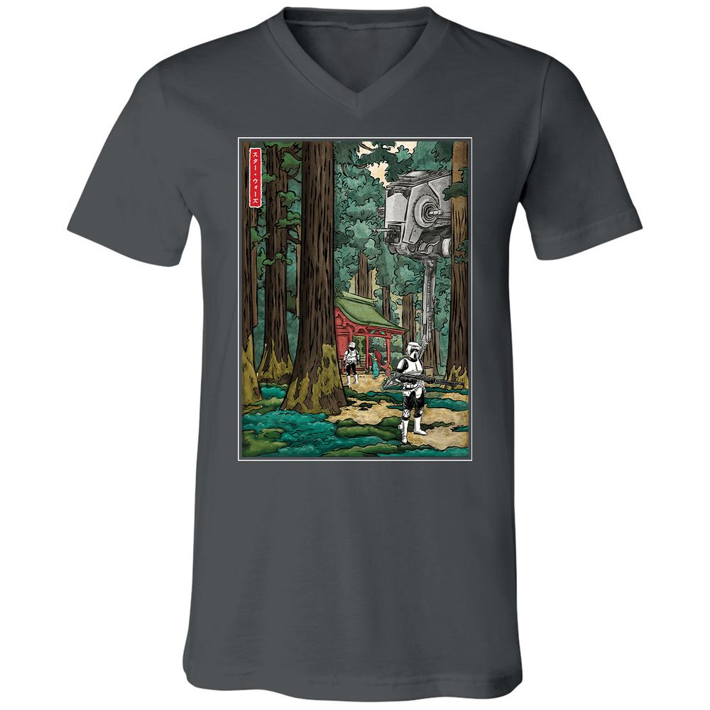 Unisex V-Neck T-Shirt - FMNFN691 - Asphalt - 12