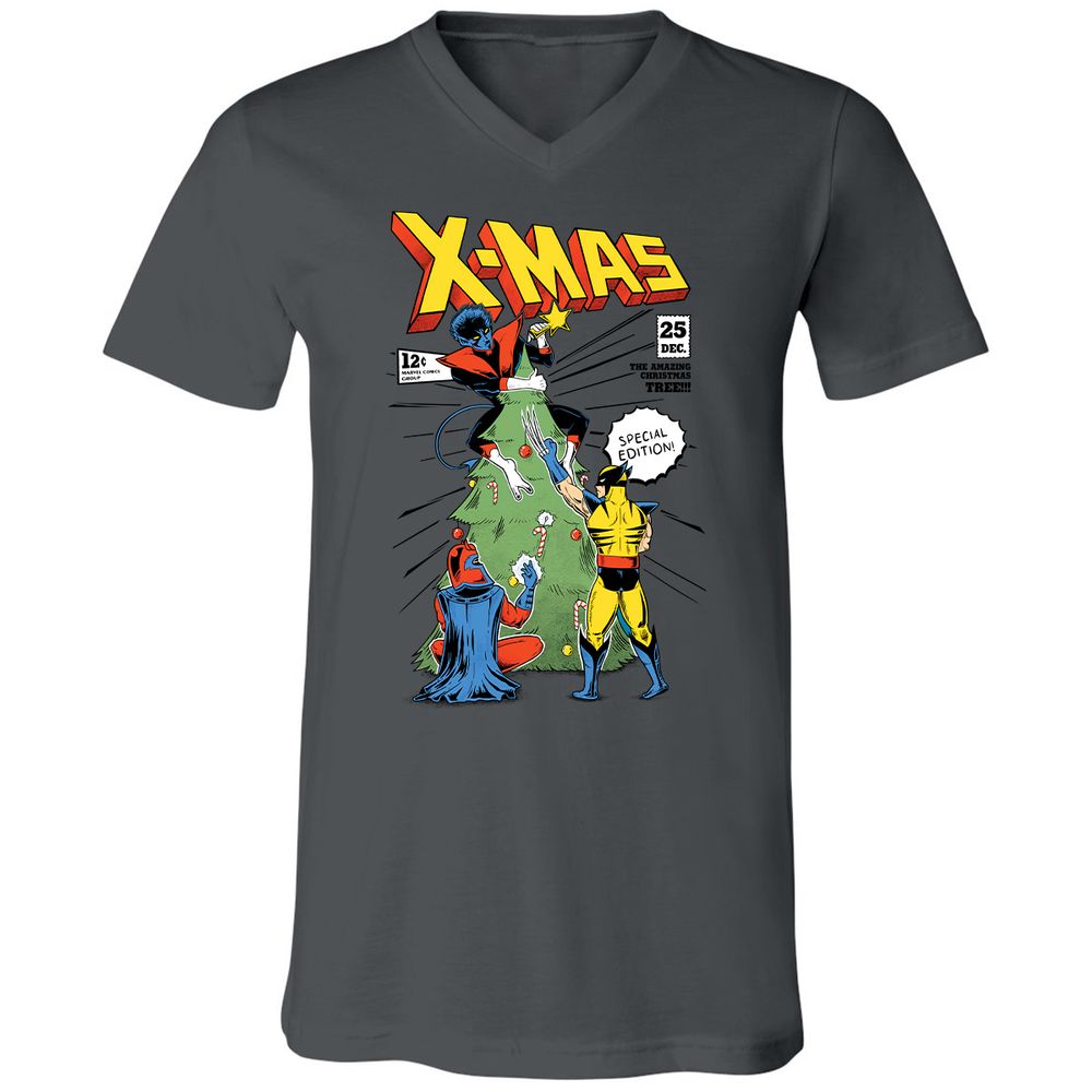 Unisex V-Neck T-Shirt - GPH86VN2 - Asphalt - 12