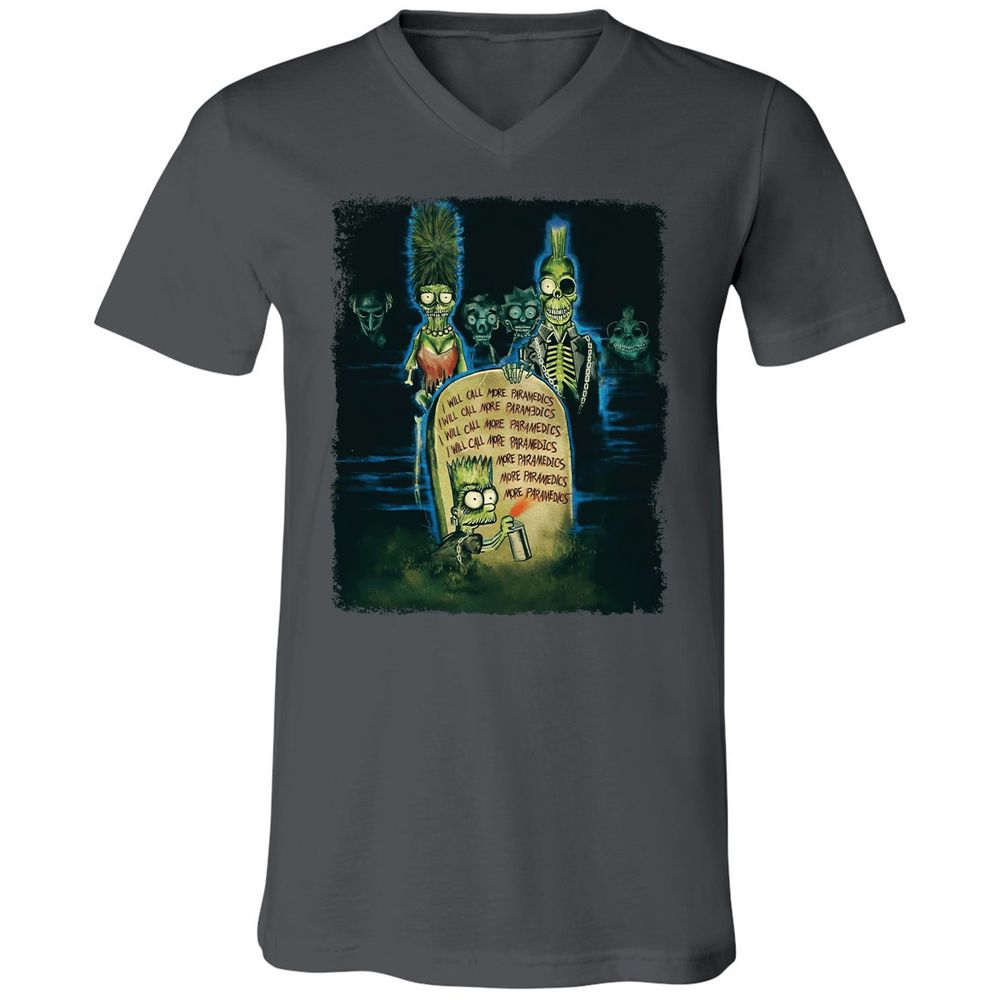 Unisex V-Neck T-Shirt - MHVZ2E15 - Asphalt - 12