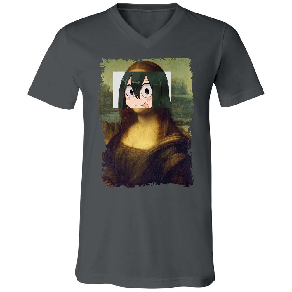 Unisex V-Neck T-Shirt - 98CW6DN1 - Asphalt - 12