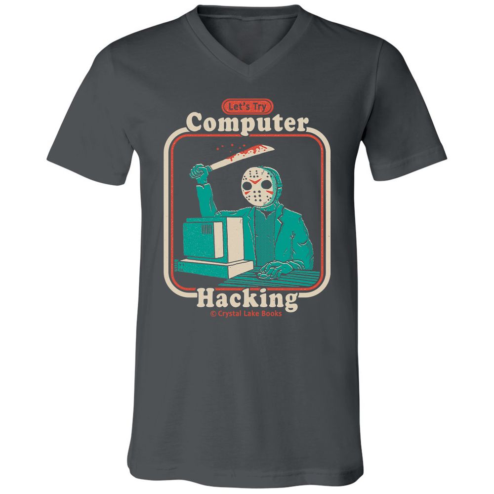 Unisex V-Neck T-Shirt - RGBF95VM - Asphalt - 12