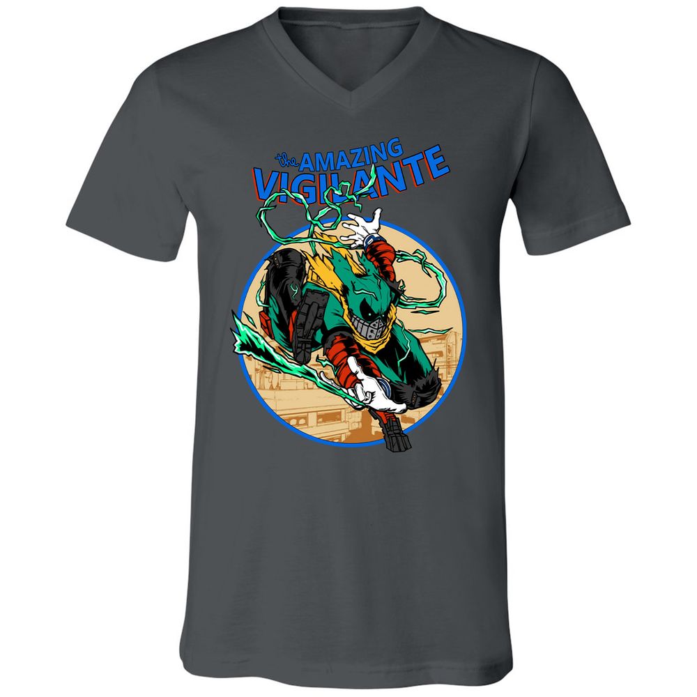 Unisex V-Neck T-Shirt - SC2RR7M5 - Asphalt - 12