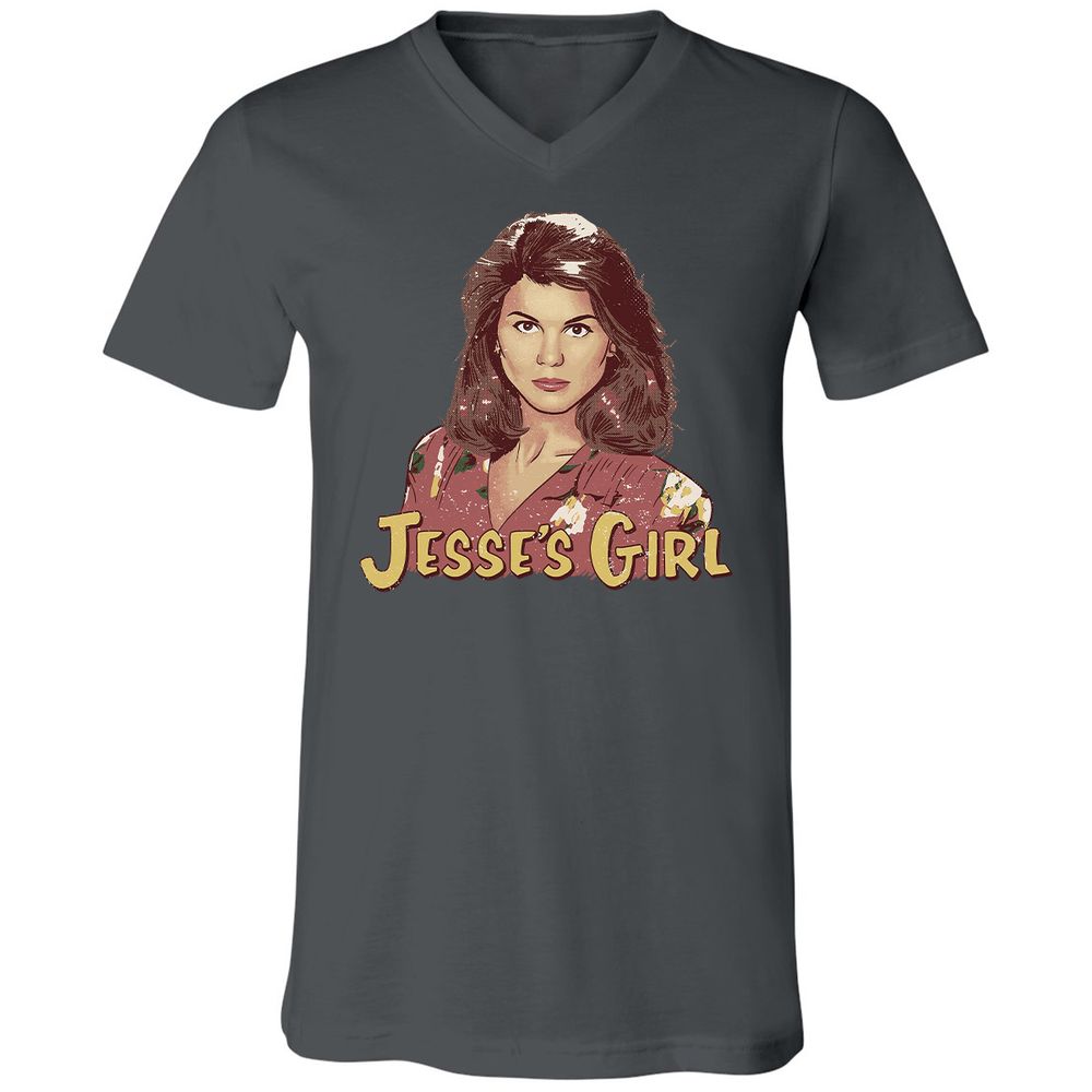 Unisex V-Neck T-Shirt - 6N1RHJH5 - Asphalt - 12