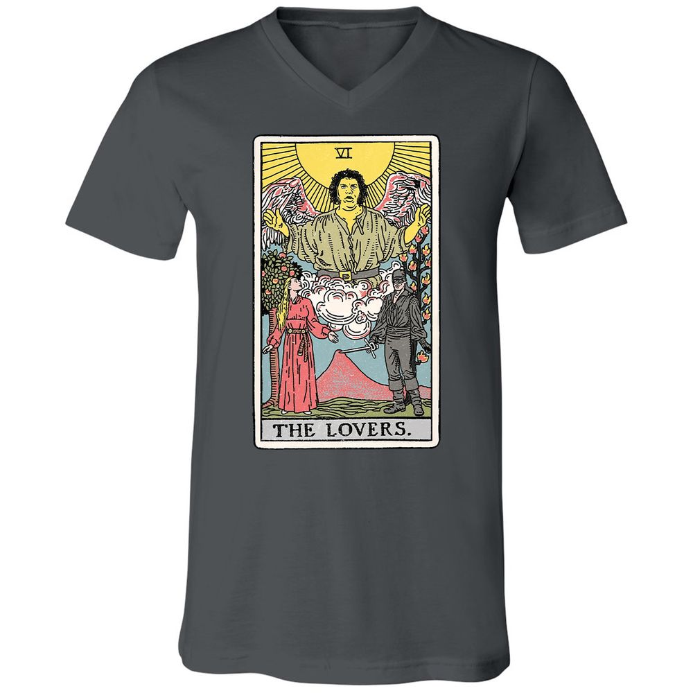 Unisex V-Neck T-Shirt - 1KW5R7DB - Asphalt - 12